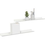  Ležeča polica 2 pcs Bela 60 x 8,5 x 2,5 cm Jeklo, (5000200999) Slike