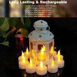 HJINGCHEN 6x Polnilne LED čajne svečke z daljincem | Shoptok.si