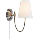 Markslöjd Bijela/mjedena zidna lampa s utikačem Amar – Cijene
