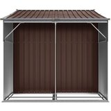  Vrtno spremište smeđe 277 x 192,5 x 179 cm od pocinčanog čelika | shoptok.hr