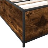  Okvir za krevet boja hrasta 135x190cm konstruirano drvo i metal | shoptok.hr