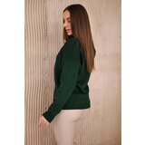 Kesi V-neck sweater dark green | shoptok.hr