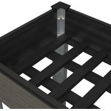  Povišena vrtna gredica s policom siva 120x50x75 cm WPC | Eponuda.com