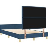  Krevetna konstrukcija s uzglavljem Plava 160 x 200 cm tkanina | shoptok.hr