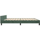 Okvir za krevet s uzglavljem tamnozeleni 200x200 cm baršunasti | shoptok.hr