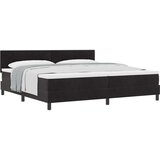 Box Spring postelja z vzmetnico Črna 200x200 cm Žamet, (22051085) | Shoptok.si