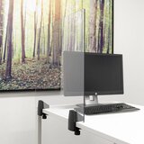 SMIT VISUAL Namizna predelna stena za enojno delovno mesto, akrilno steklo in polistirol, prozorna izvedba, širina 750 mm | Shoptok.si