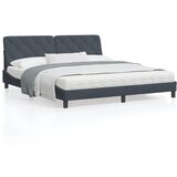 vidaXL Krevet s madracem tamnosivi 180x200 cm baršunasti Cijene