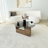 Hanah home mia - walnut, fume walnutfume coffee table Cene