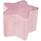 Roba Svetlo rožnat žameten otroški tabure Lil Sofa – Cene