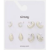 Sinsay Zlatne naušnice 4 pack | shoptok.hr