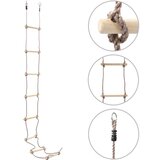 vidaXL Dječje ljestve od užeta 290 cm drvene | shoptok.hr