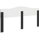 vidaXL Vzglavje z vzglavjem Črna Orehovina 180 cm Konstruiran les | Shoptok.si