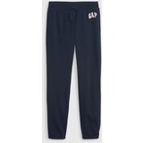 GAP Dark blue girls' jogger sweatpants logo french terry | ePonuda.com