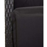  5-dijelni vrtni blagovaonski set s jastucima od poliratana crni | shoptok.hr