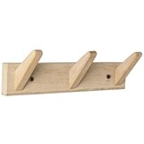 YES EVERYDAY Stenski obešalnik iz masivnega hrasta v svetli naravni barvi 31 cm Daiki – Cene