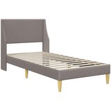  Krevetna konstrukcija Jednobojno Sivo-smeđa 90 x 190 cm tkanina | Eponuda.com
