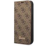 Guess Folio ohišje za iPhone 14 Pro Max Printed 4G Trendy, Rjava, (21244269) Cene