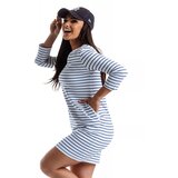 Och Bella White dress BL-1010.white/navy | shoptok.hr