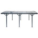 WESTMANN aluminijska nadstrešnica za automobile s okruglim lukom Bergen 15 m2 (3x5 m) | BRANDED IN GERMANY | shoptok.hr