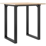  Blagovaonski stol O-oblika 60x60x75 cm od borovine i čelik | Eponuda.com