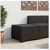 vidaXL Fotelja za jedan s Jastukom Izgled Ratan PP Antracit - Antracit Sofa s antracit jastučićem | shoptok.hr