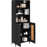  Highboard Crni hrast 69,5 x 34 x 180 cm Konstruirano drvo Slike