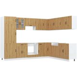  14-dijelni set kuhinjskih ormarića Kalmar konstruiranog drva | shoptok.hr