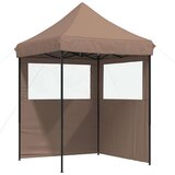 Šator za svadbe - šator za zabave Smeđa 200 x 200 x 306 cm Oxford tkanina - Smeđa s dvije bočne zidove Da | shoptok.hr