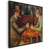  Slika - Paul Cézanne – The Card Players 80x80 U crnom drvenom okviru | shoptok.hr
