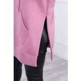 Kesi insulated sweatshirt with slits on the sides dark pink | ePonuda.com