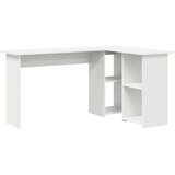  Stol s policom Bijelo 142 x 102 x 73 cm Konstruirano drvo | Eponuda.com