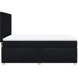  Krevet s oprugama i madracem crni 160x200 cm od tkanine | shoptok.hr