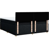  Krevet s oprugama i madracem crni 200x200 cm od tkanine | shoptok.hr