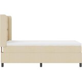 Krevet s opruga kutije s jastukom Krema 200 x 100 cm tkanina | Eponuda.ba