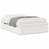 Furnova Posteljni okvir brez vzmetnice bel 120x190 cm trdna borovina, (21942339) | Shoptok.si