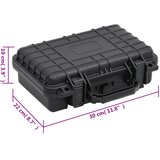  Prijenosni kovčeg crni 30x22x10 cm od PP-a | shoptok.hr