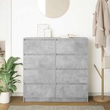  Komoda siva boja betona 100x35x99 cm od konstruiranog drva | shoptok.hr