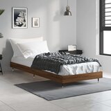  Okvir kreveta bez madraca smeđa boja hrasta 75x190 cm drveni | shoptok.hr