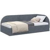  Kutni okvir kreveta Tamno siva 80 cm x 200 cm Baršun | shoptok.hr