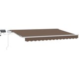  Povlačivi tende Sivosmeđa 500 × 300 cm Tkanina i Aluminij | shoptok.hr