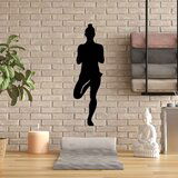 Wallity zidna dekoracija yoga 2, 18 x 60 cm, crna | ePonuda.com