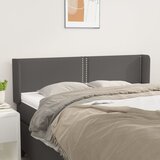 vidaXL Vzglavje z ušesi siv 147x16x78/88 cm umetno usnje Cene