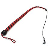 Kiotos Leather Whip Black & Red 60cm Cene