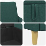  Set sofe s pohranom 2 pcs Tamnozelena Poliester | shoptok.hr