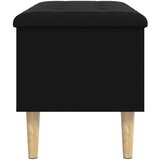 vidaXL Klupa za pohranu crna 82x42x46 cm od konstruiranog drva | shoptok.hr
