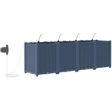  Vrtna saksija 4 pcs Sivi 160 x 40 x 52 cm Plastika | Eponuda.ba