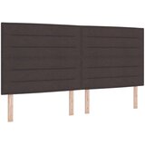  Boxspring krevet s madracem Tamno smeđa 200 x 200 cm Tkanina - Tamno smeđa 200 x 200 cm Dizajn linija | shoptok.hr