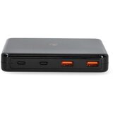 Nedis Namizni polnilnik PD 65W 2 USB-A/2 USB-C Ultrakompaktni GaN, Črna, (5000009872) | Shoptok.si