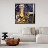 Slika - Gustav Klimt – Pallas Athene 80x80 U crnom drvenom okviru | shoptok.hr